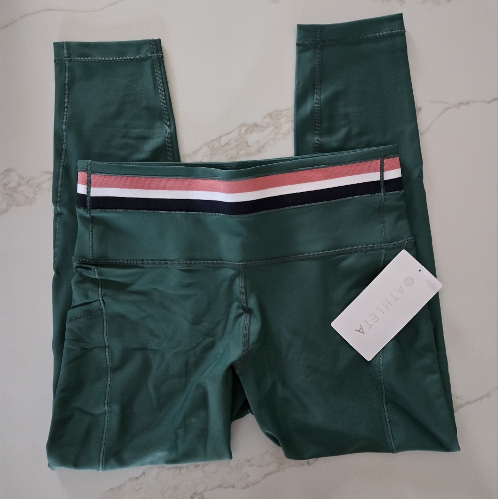 NWT Interval Stash 7/8 Stripe Tight